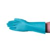 Vguard Nitrile Green Chemical Resistant Gloves unlined, 13" Straight Cuff, PK 288 C14A29